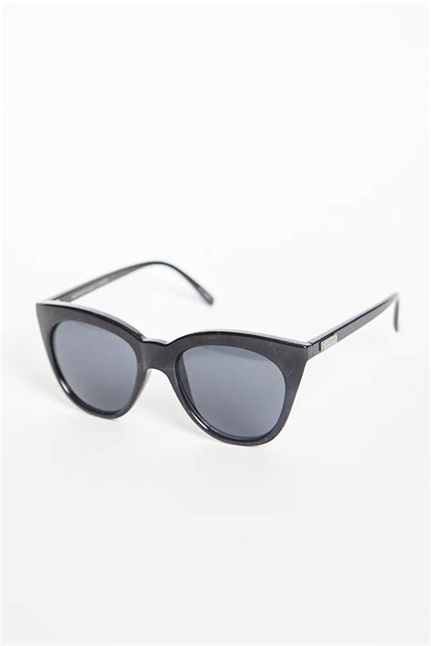 Le Specs Halfmoon Magic Sunglasses Black Le Specs Sunglasses Le