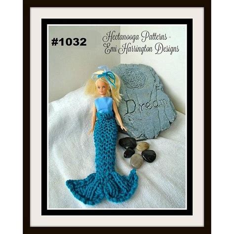 1032 Barbie Mermaid Tail Knitting Pattern By Emi