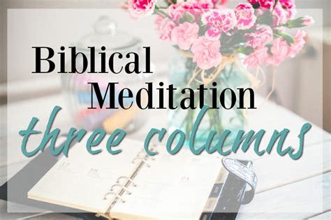 Stone Soup For Five Biblical Meditation 101 Three Columns