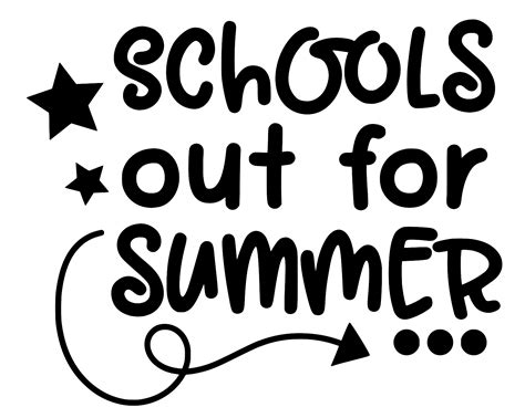 Free Schools Out For Summer Svg