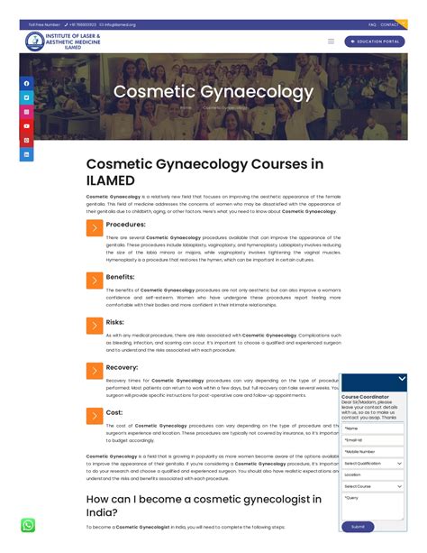 ppt cosmetic gynaecology courses in ilamed powerpoint presentation free download id 12178709