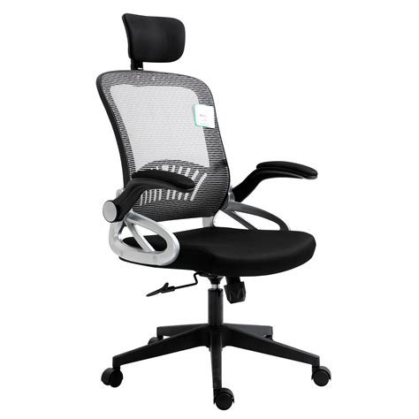Mesh High Back Extra Padded Swivel Office Chair With Head Support