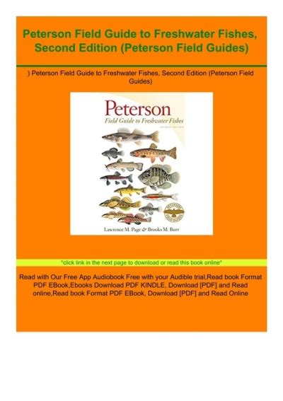 Download Pdf Peterson Field Guide To Freshwater Fishes Second Edition