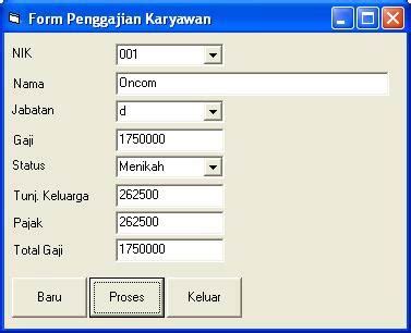 Maybe you would like to learn more about one of these? Program Visual Basic Menghitung Gaji Karyawan | Gallery ...