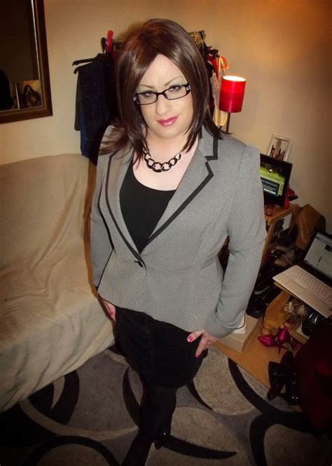 ready for business office chic crossdressing