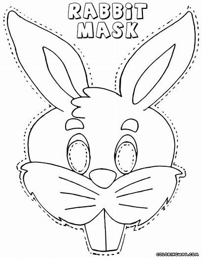 Mask Coloring Rabbit Pages