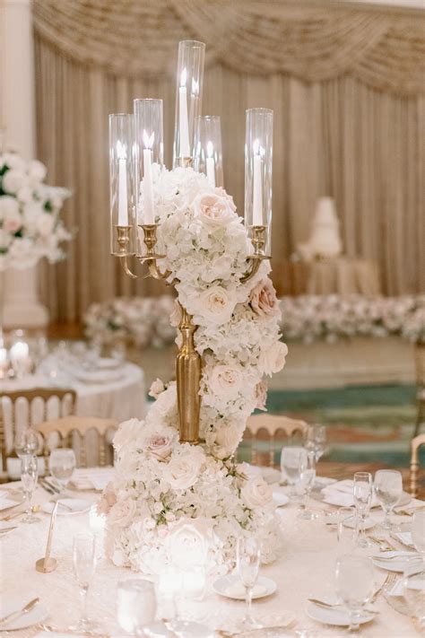 Bouquets and wedding flowers to inspire. Elegant Modern Florida Wedding Reception Decor, Round ...