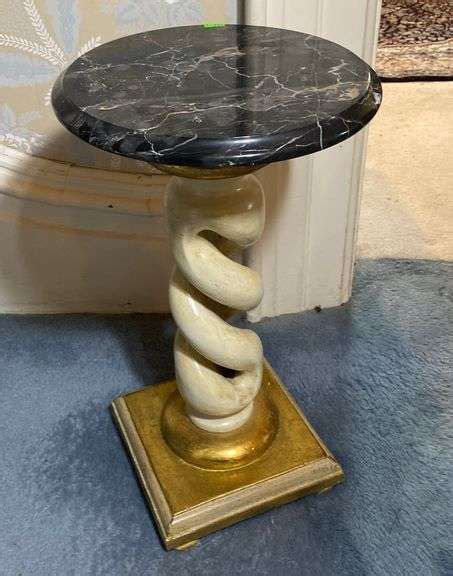 Marble Top Stand 20” Metzger Property Services Llc