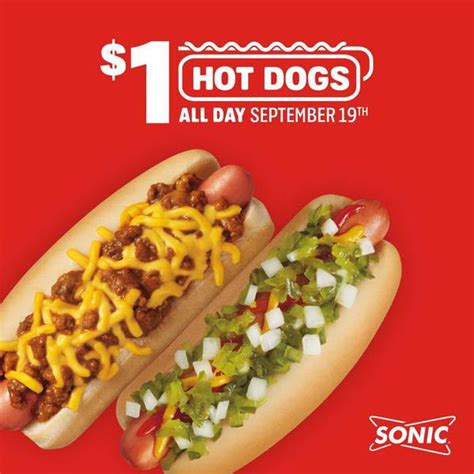 Sonic Offering 1 Hot Dogs All Day Long