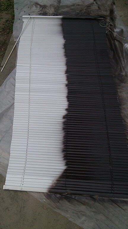 Bamboo is a natural, sustainable material. Spray paint blinds. Cheaper than buying darker ones ...