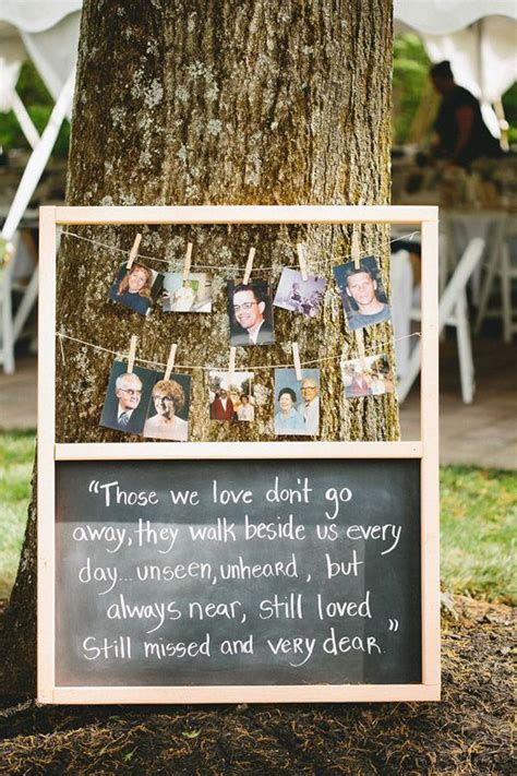 Wedding Ideas To Remember Deceased Loved Ones At Your Big Day