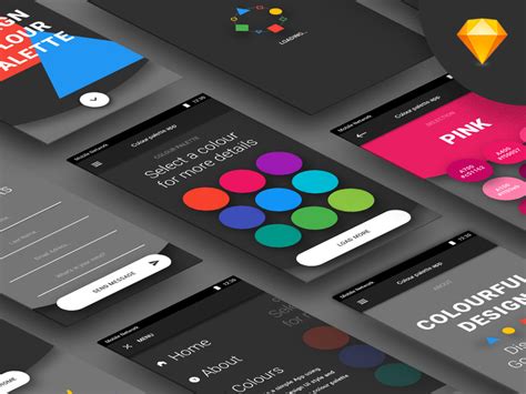 It includes three unique screens with modern and minimal layouts, free google fonts, and a range of vector icons, and is super easy to edit thanks to the layered file organization. Color Palette App Concept Freebie - Download Sketch ...