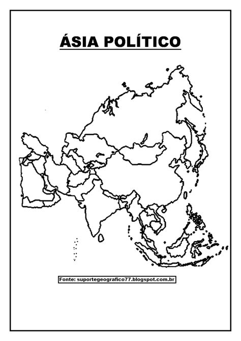 2 mapa de asia físico. MAPA MUDO ÁSIA | Suporte Geográfico