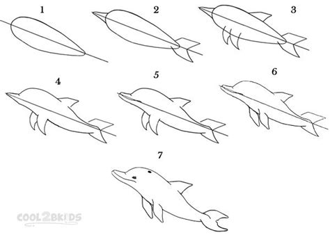 How To Draw A Dolphin Step By Step