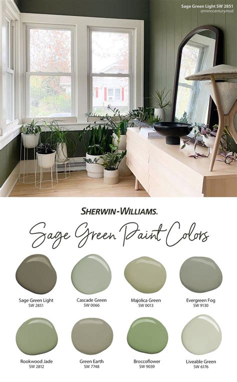 Sage Green Sherwin Williams Green Paint Colors Jarvo Kol