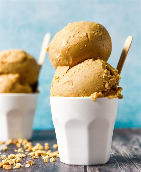 Four Ingredient Peanut Butter Ice Cream ~ Wholefood Simply Peanut