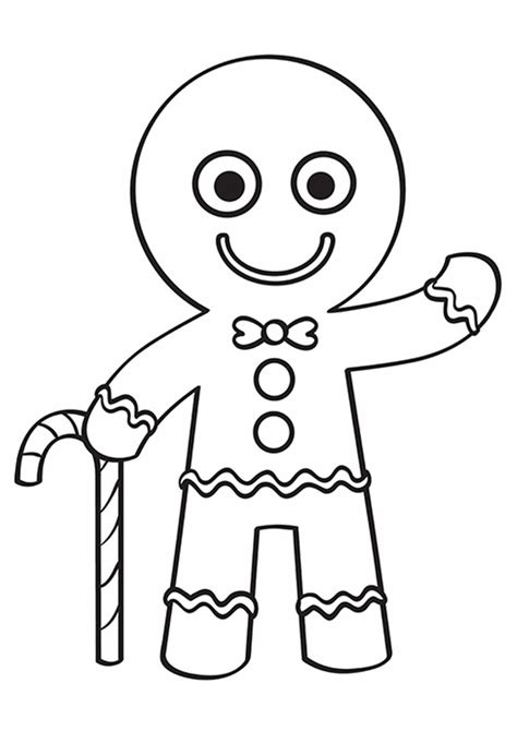 Gingerbread Girl Coloring Page Free Printable Coloring Pages For Kids