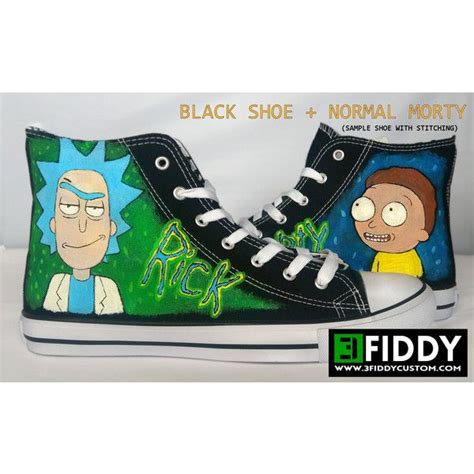 Hand Painted Rick And Morty Sneakers Shoes Trainers We Tailor To Your