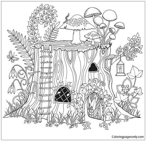 Removable prints can be colored or painted then framed. Secret Garden 1 Coloring Pages - Nature & Seasons Coloring ...