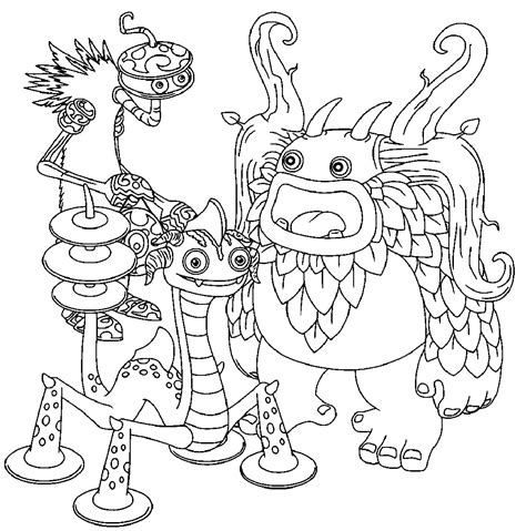 We Singing Monsters Coloring Pages 99 Having Fun With Children