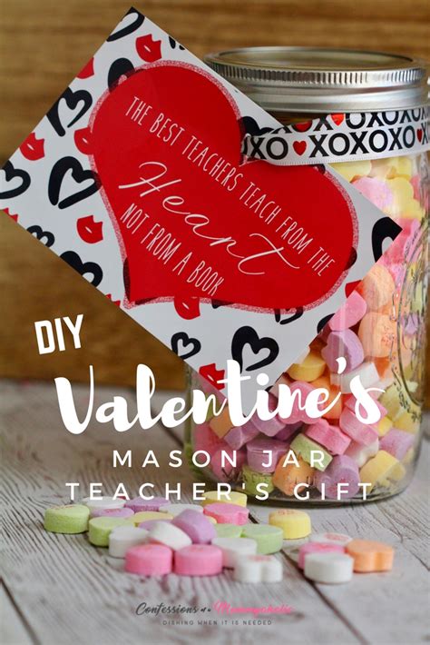 Here, we collected some of the best and cutest valentines gifts for him and her with pictures. DIY Mason Jar Gift for Teachers Perfect for Valentine's Day