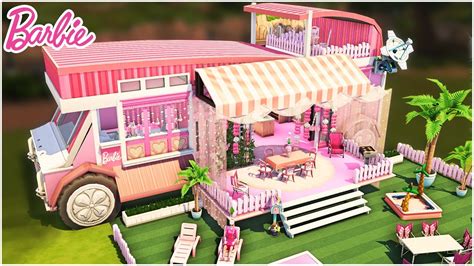 Sims 4 Barbie Camper No Cc Speed Build Kate Emerald Youtube