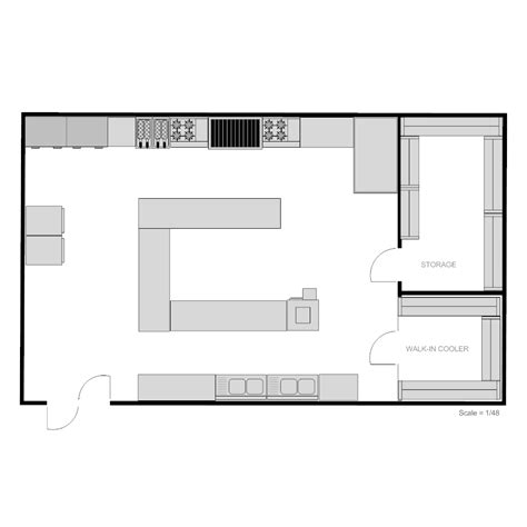 Restaurant Kitchen Floor Plan