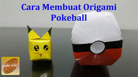 Cara Membuat Origami Pokeball Dari Kertas Origami Pokeball Pokemon Go