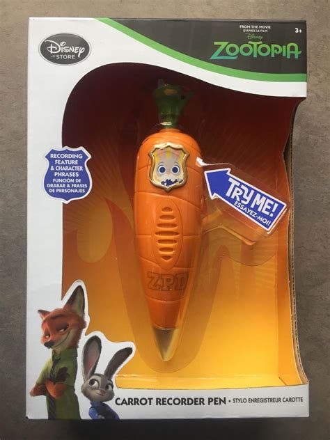 Zootopia Judy Hopps Carrot Recorder Pen Genuine Disney Store Official