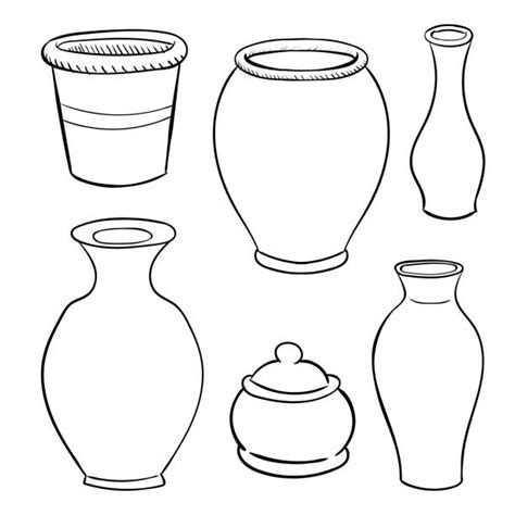 Drawing Of Clay Pots Stock Photos Pictures And Royalty Free Images Istock