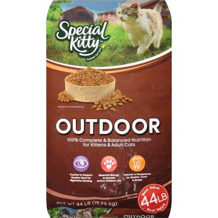 Plus, they have to actually enjoy the food, too. Special Kitty Outdoor Formula Dry Cat Food, 44 lb ...