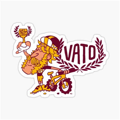 Vato Campeón Mtb Cyclist Sticker For Sale By Vatostuff Redbubble