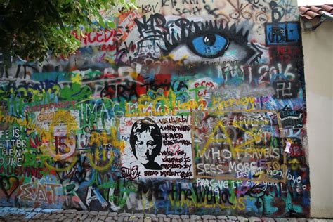 The Lennon Wall Or John Lennon Wall Is A Wall In Prague Czech