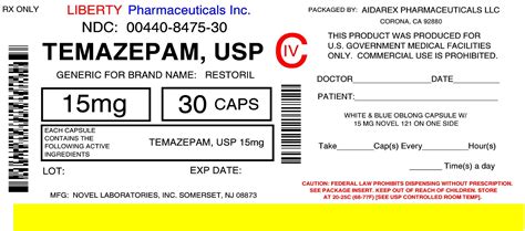 Temazepam - FDA prescribing information, side effects and uses