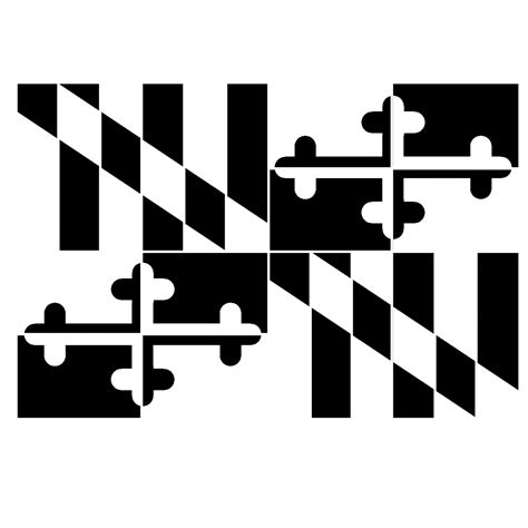 Maryland State Flag Stencil Sp Stencils
