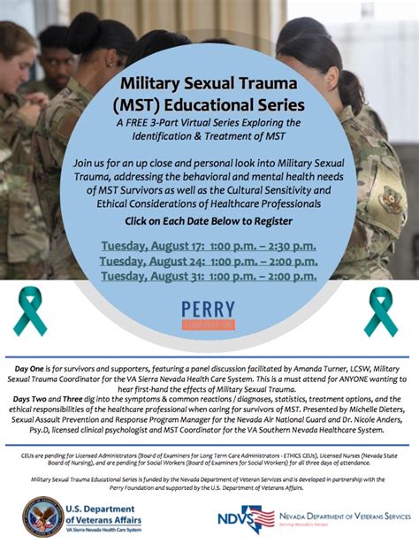 Military Sexual Trauma Educational Series Nevada Department Of