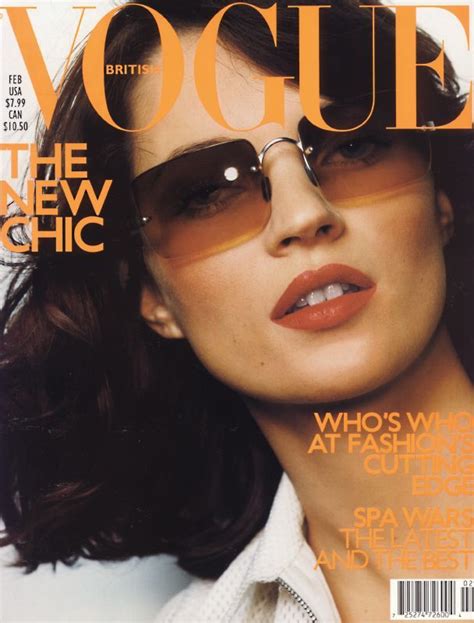 Kate Moss By Mario Testino Vogue Uk February 2000 Fashion Magazine