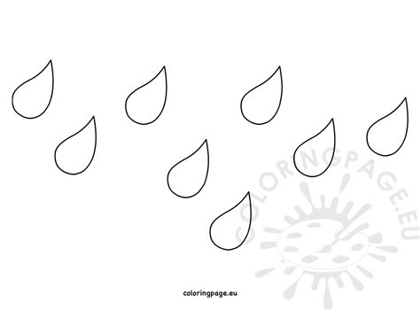 Raindrop Printable Template