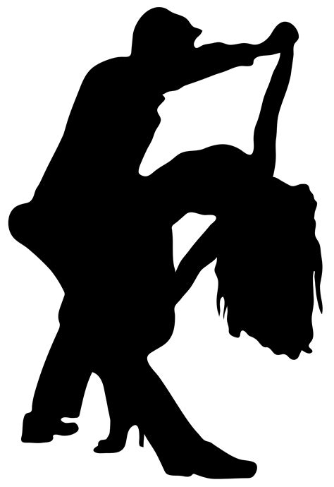 Silhouette Dance Clip Art Romantic Dancers Silhouette Png Transparent