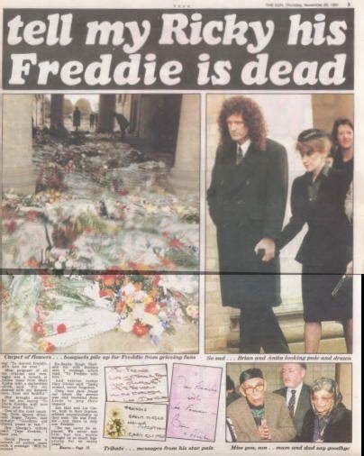 november 27 1991 freddie mercury s private funeral service was conducted in london nsf