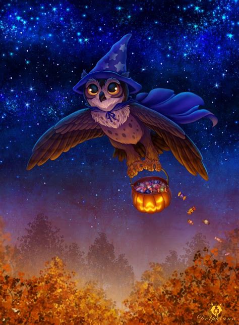 Halloween Owl Halloween Painting Halloween Artwork Halloween Images