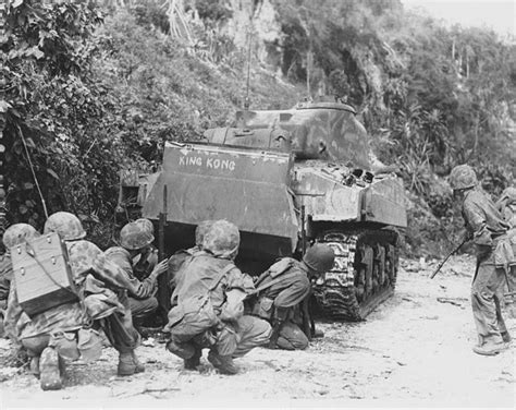 King Kong An M4a2 Of C Company 4th Marine Tank Battalion Supporting