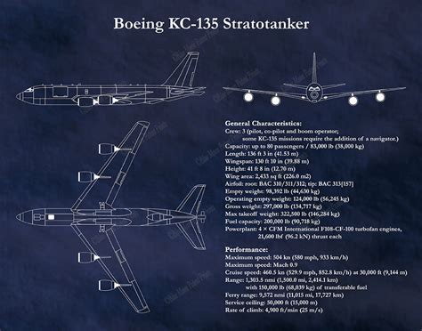 Boeing Kc 135 Stratotanker Drawing Vers 2 Kc135 Stratotanker