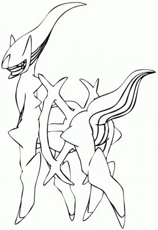 Pokemon Arceus Coloring Page Coloring Home