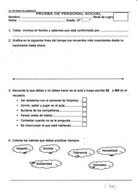 Pdf Examen De Personal Social Primaria Dokumen Tips