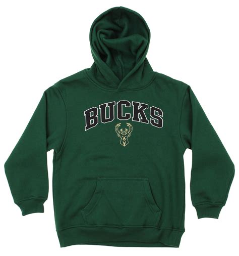 Outerstuff Nba Youth Milwaukee Bucks Fleece Pullover Hoodie Green Ebay