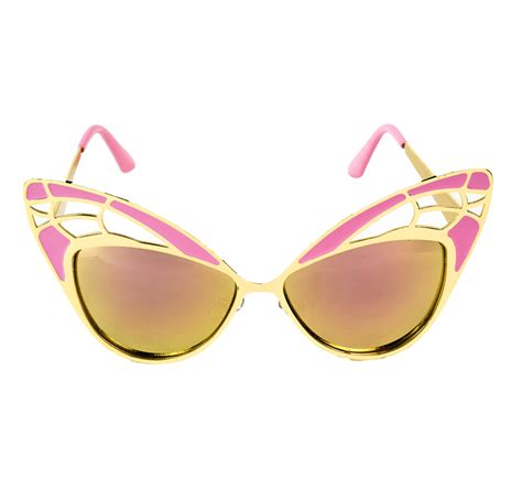 Butterfly Pink Frames Heart Sunglass