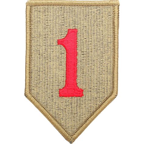Army Patch With A 1 On It