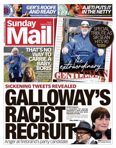 Sunday Mail August 23 2020 Newspaper Get Your Digital Subscription