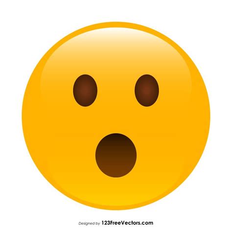 Face With Open Mouth Emoji Graphics Emoji Graphic Graphic Image